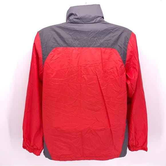 Columbia Red and Gray Packable Hooded Jacket Mens Size S - Picture 5 of 9